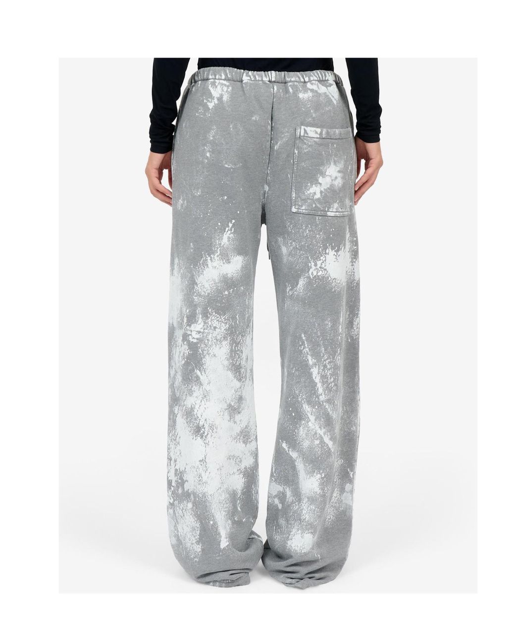 MM6 by Maison Margiela Gray Drawstring Painted Pants