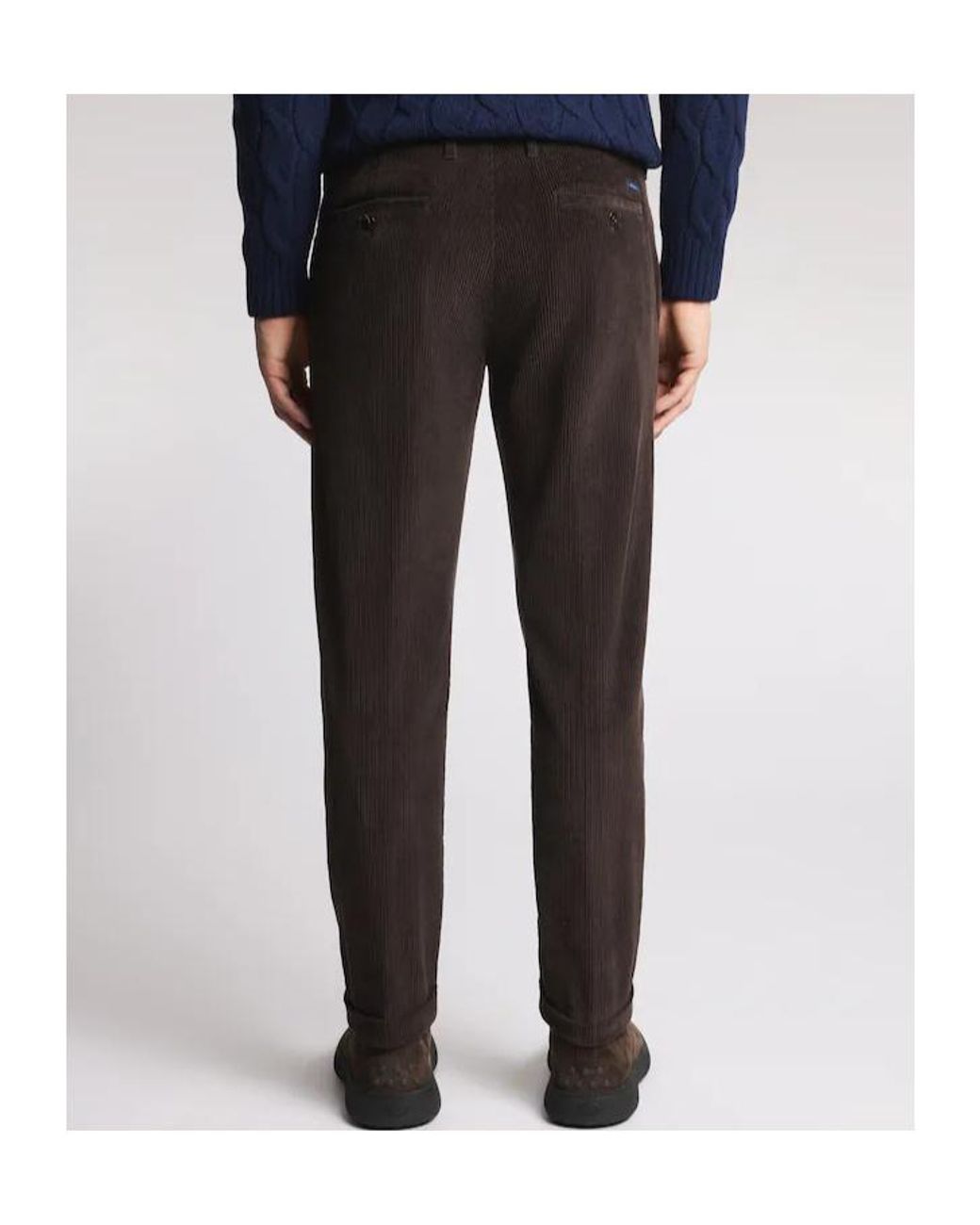 Fay Black Pleated Tailored Trousers for men