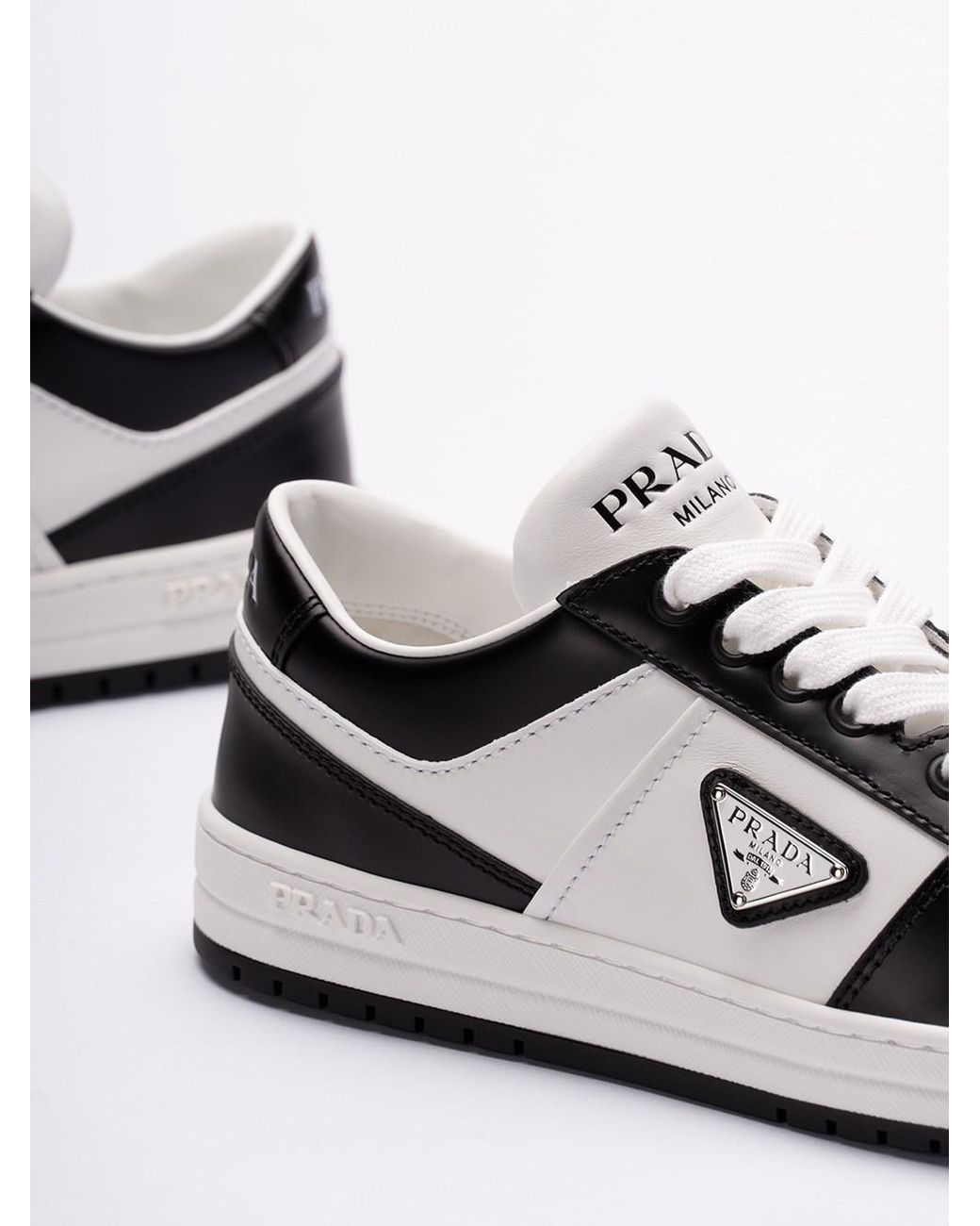 Prada Black "Downtown" Sneakers