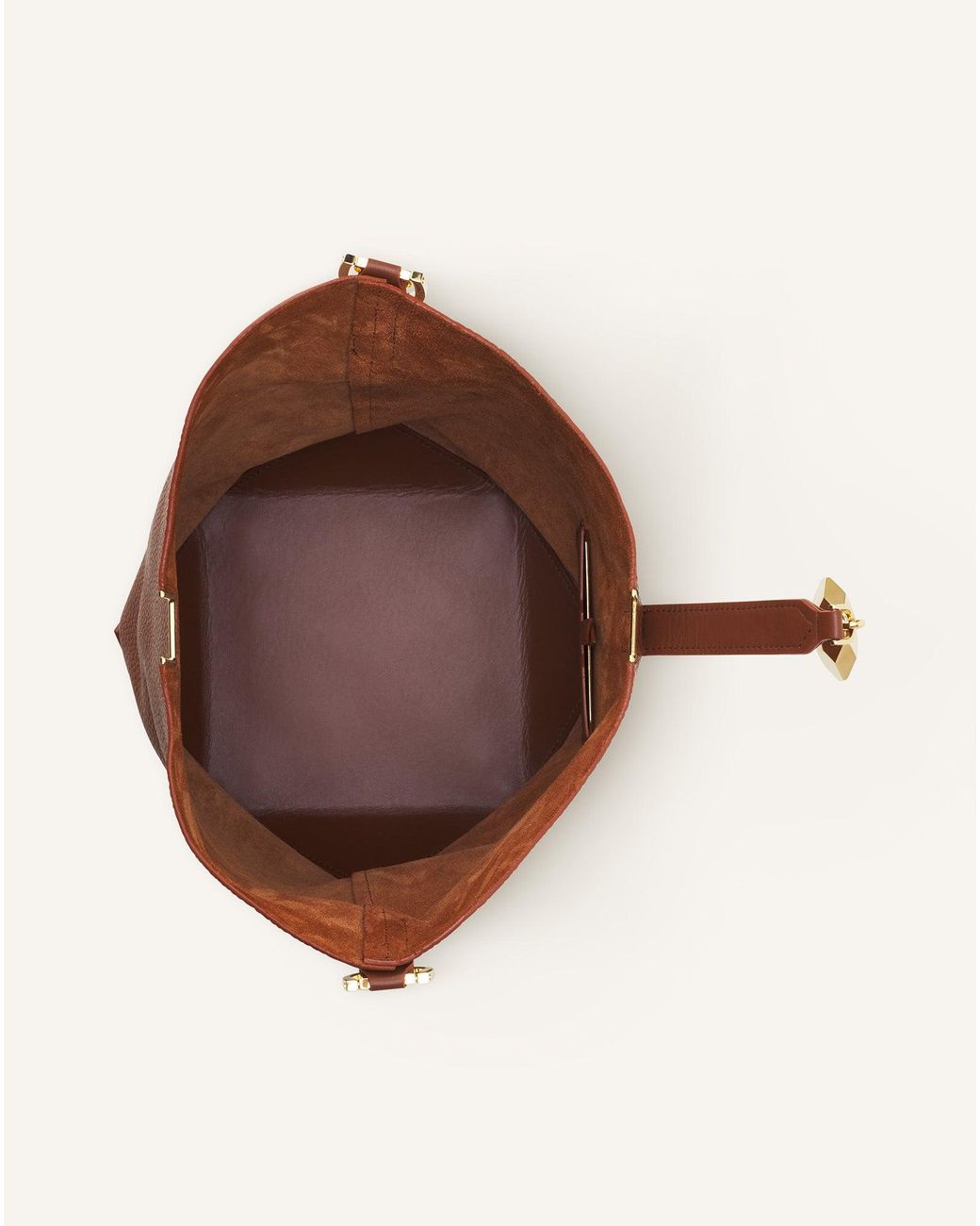 Lanvin Brown Bag Catch Shoulder Bag