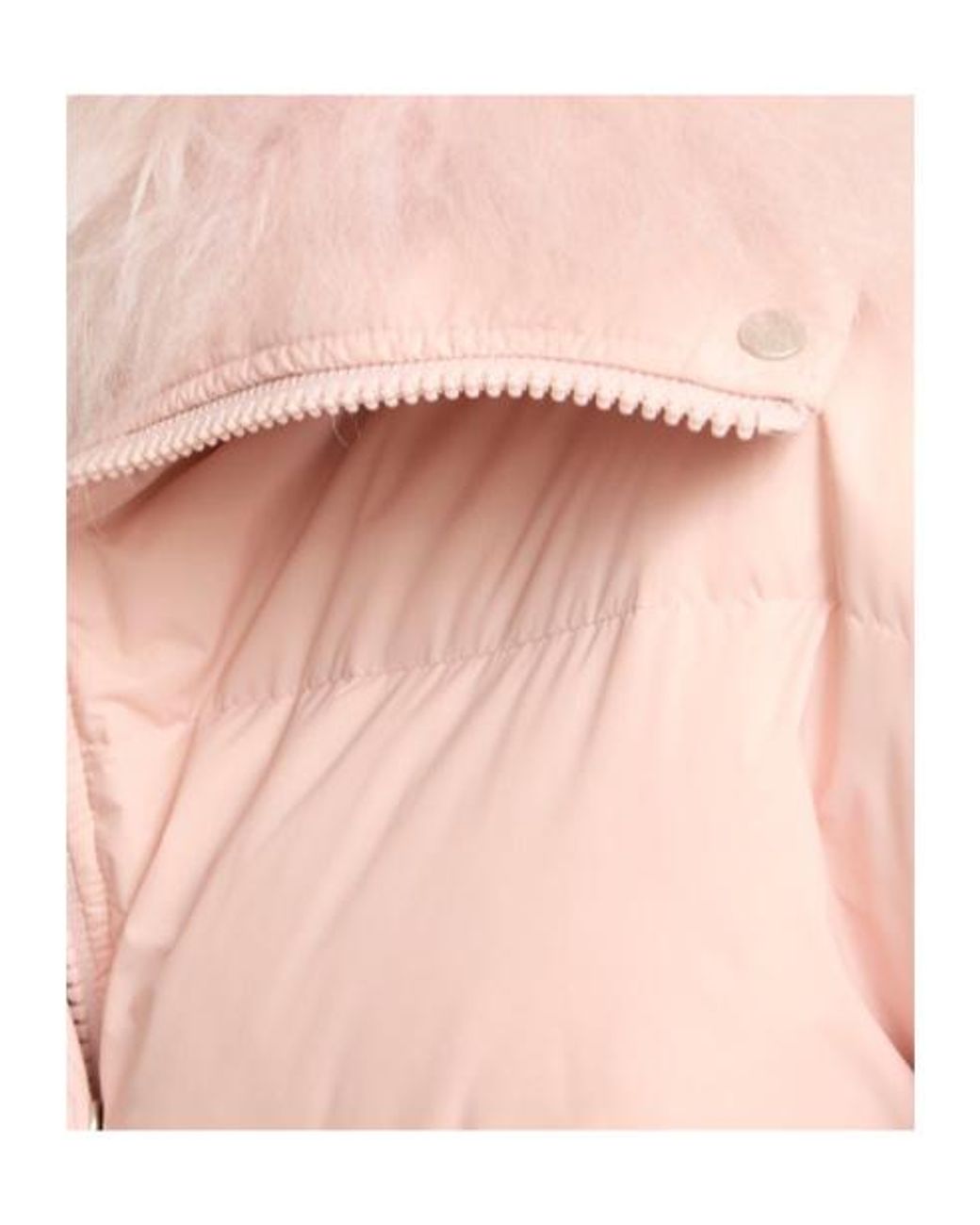 Yves Salomon Pink Shearling-Trim Down Jacket