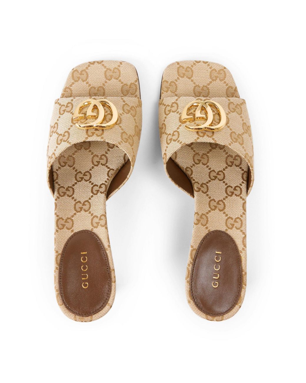 Gucci Natural The Classic Signature Mules