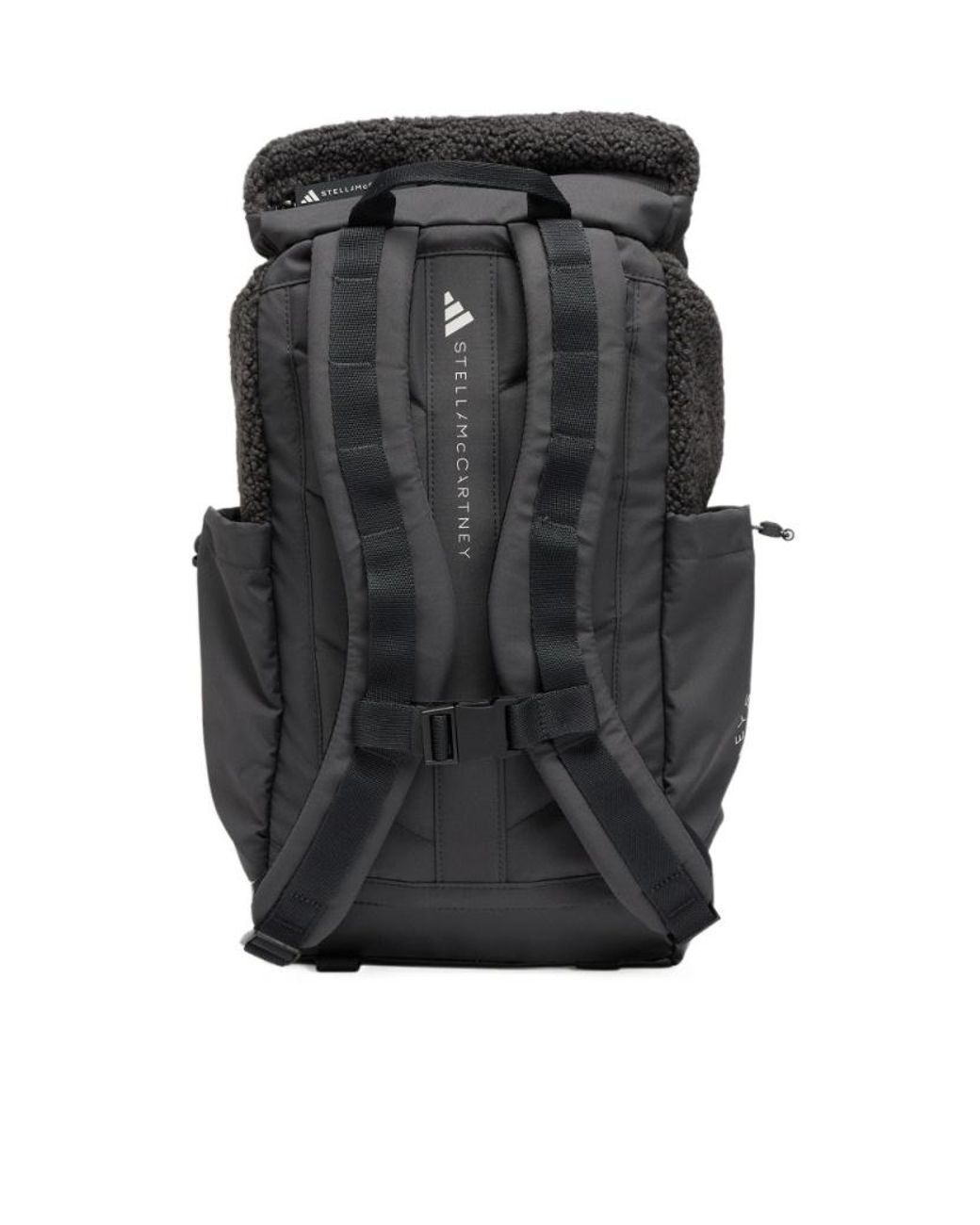Adidas By Stella McCartney Black Fleece Logo Backpack