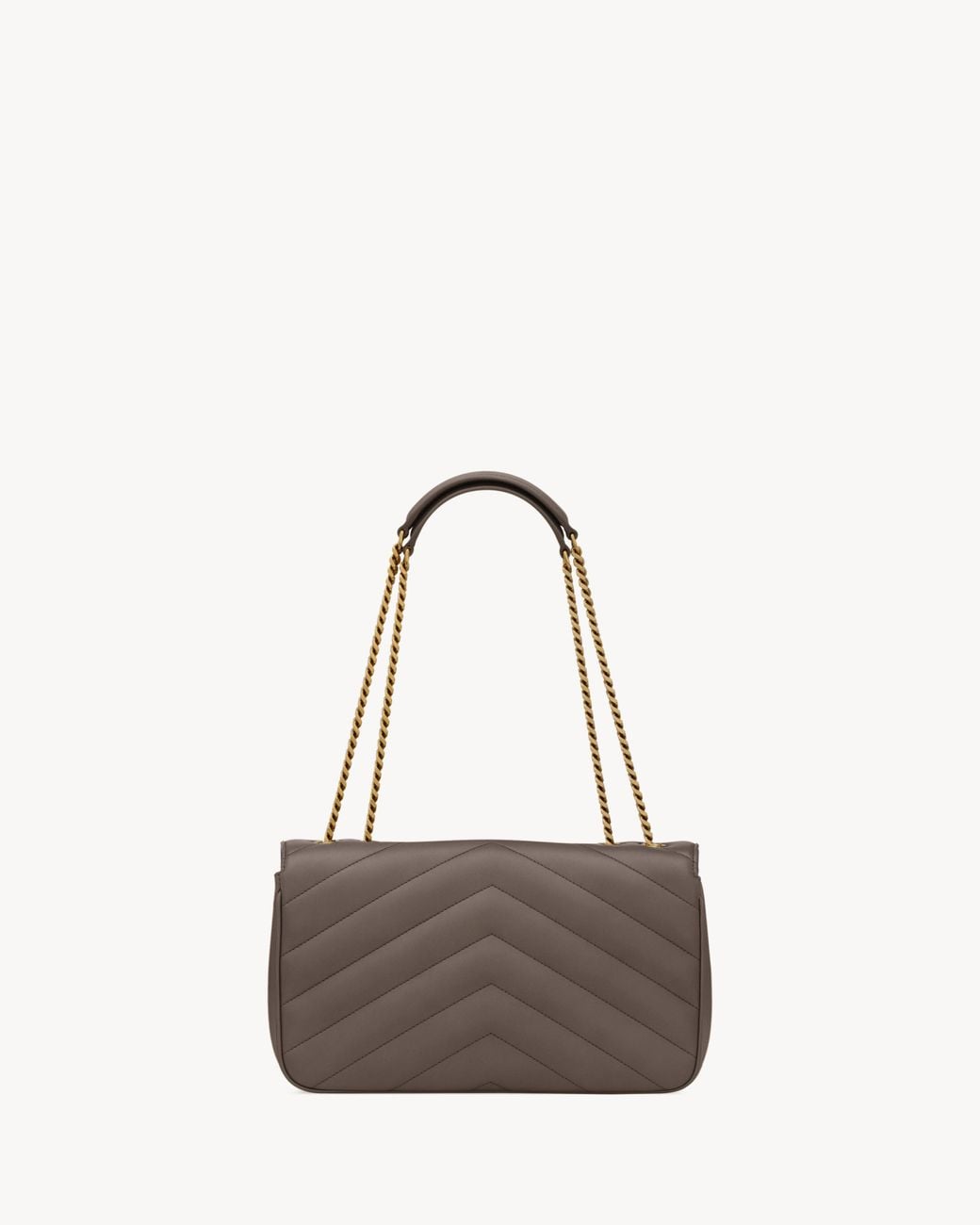 Saint Laurent Brown Loulou Medium Shoulder Bag