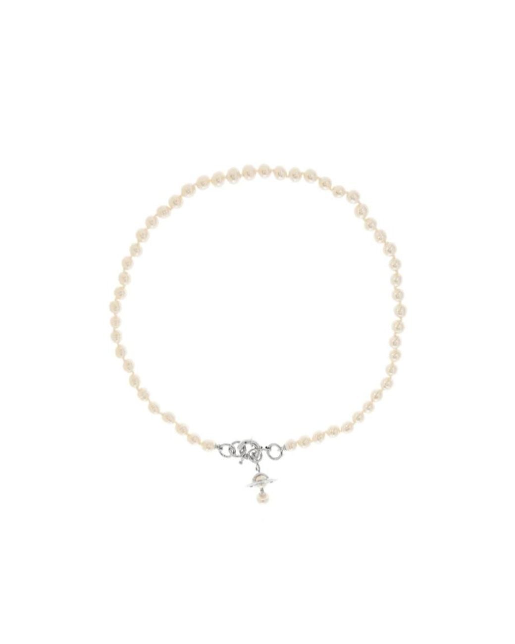 Vivienne Westwood White Aleksa Necklace