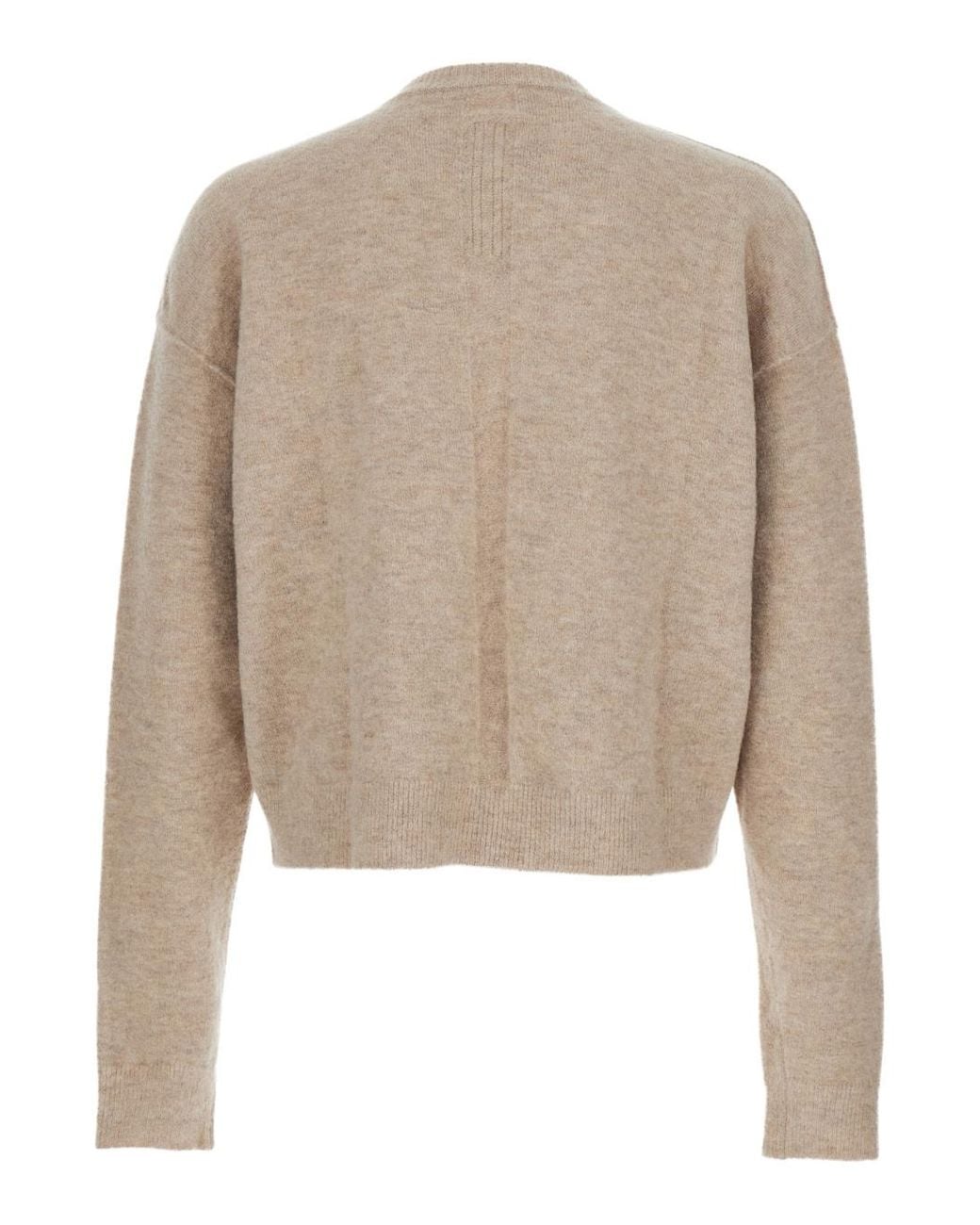 Rick Owens Natural Tommy V-Neck Jumper for men