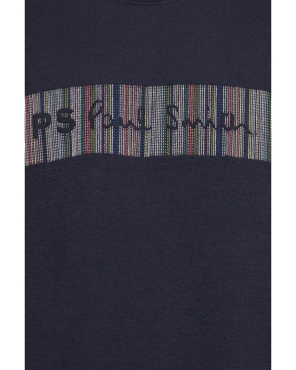 Paul Smith Blue Ps Paul Smith Logo Embroidered Crewneck Sweatshirt for men