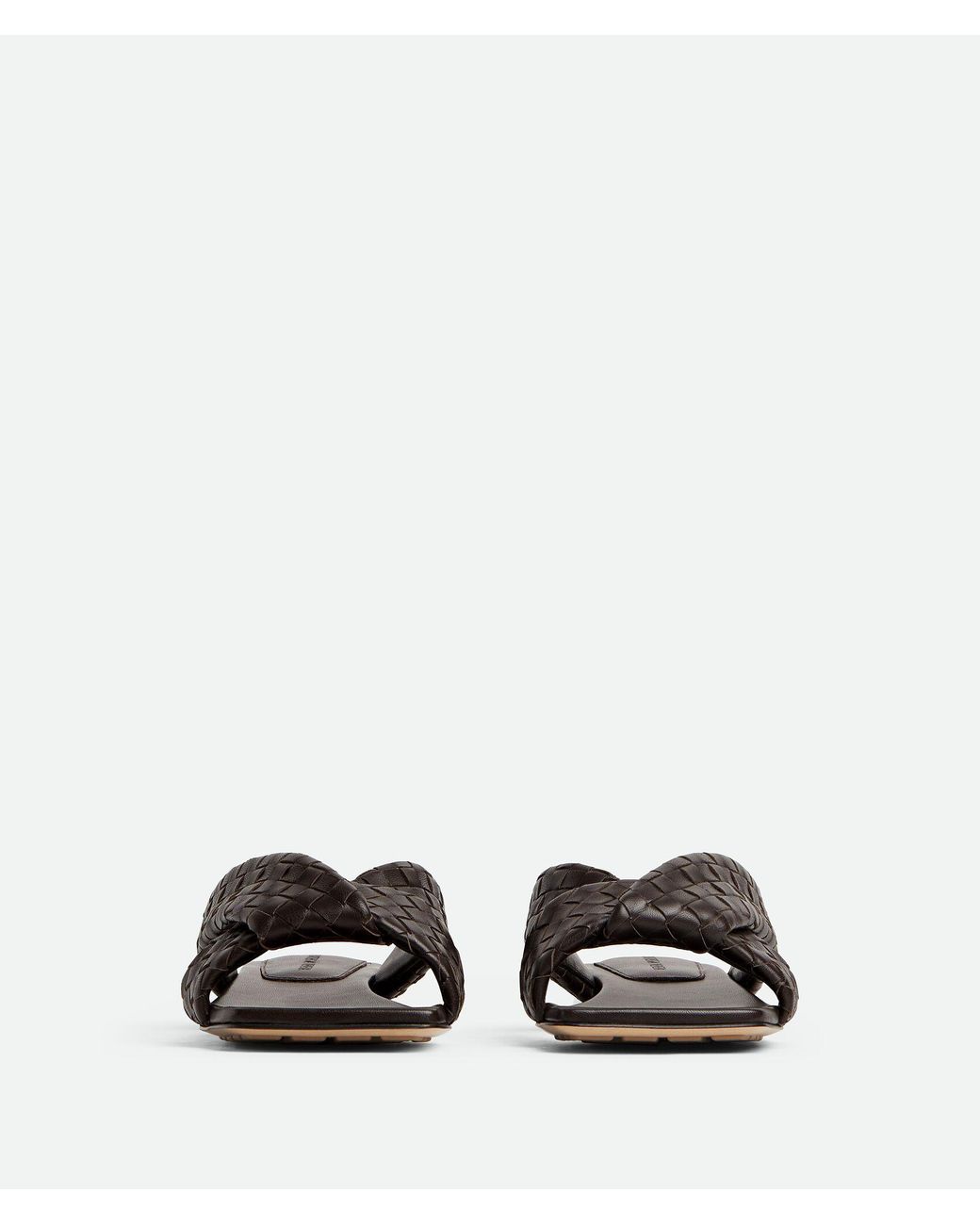 Bottega Veneta Brown 'Riva' Slides