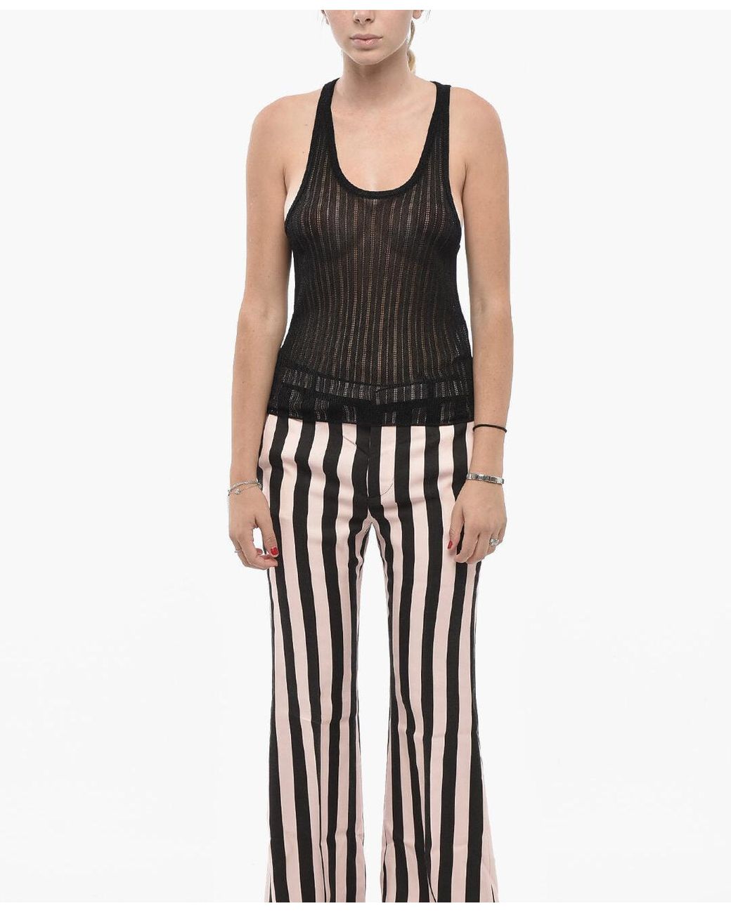 DSquared² Black Striped Blouse