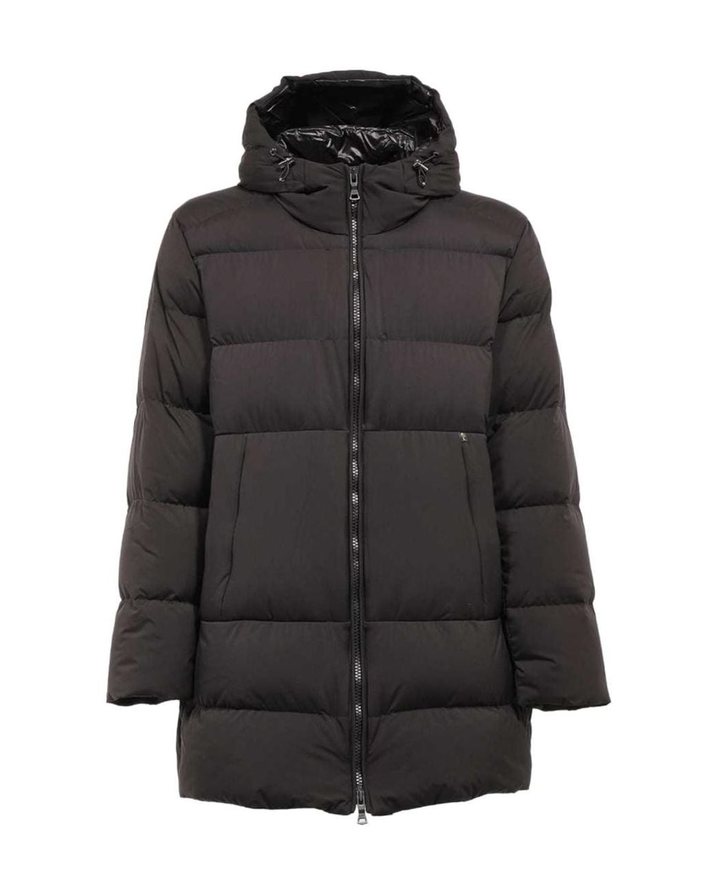 Paul & Shark Black Long-Sleeved Down Jacket for men