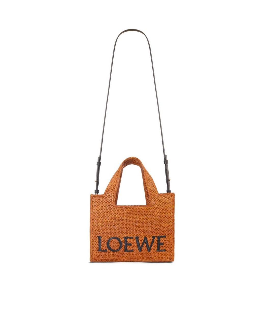 Loewe Brown Small Font Tote Hand Bag