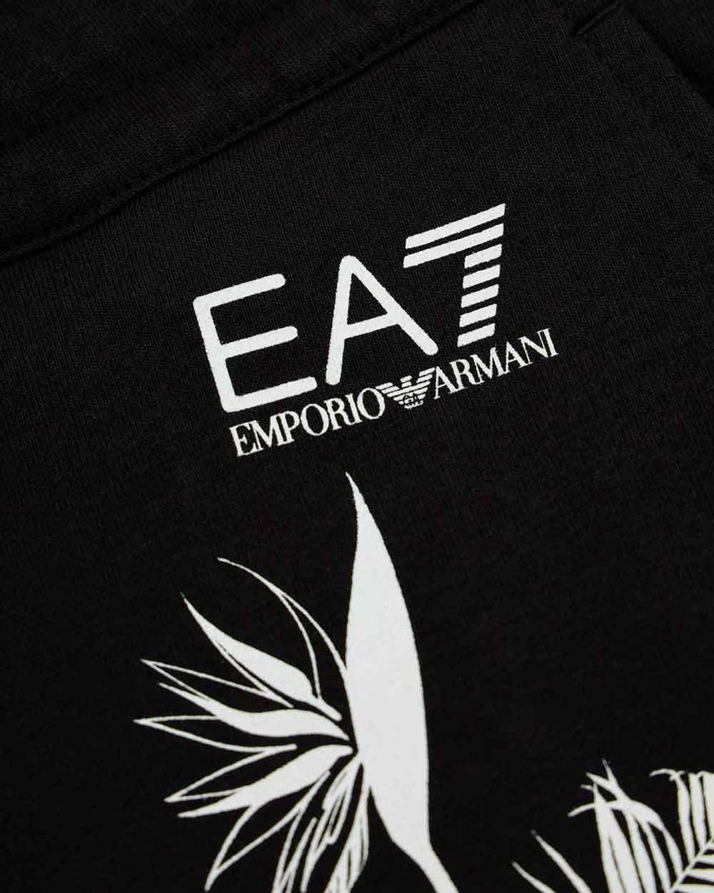 EA7 Black Logo Printed Sweatpants
