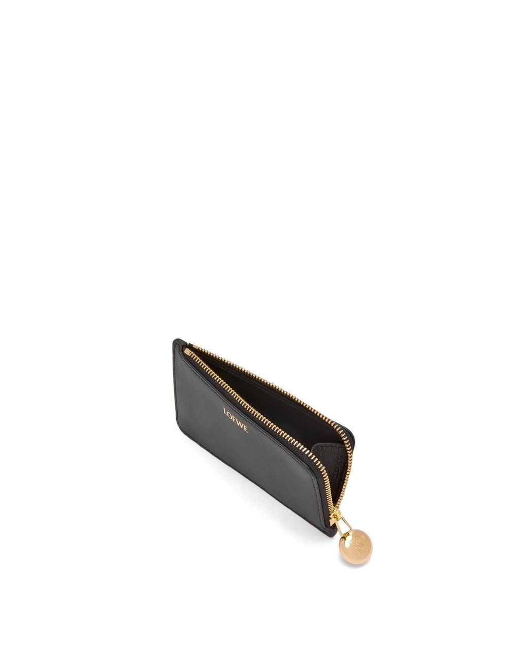 Loewe Black Pebble Zipped Coin Cardholder