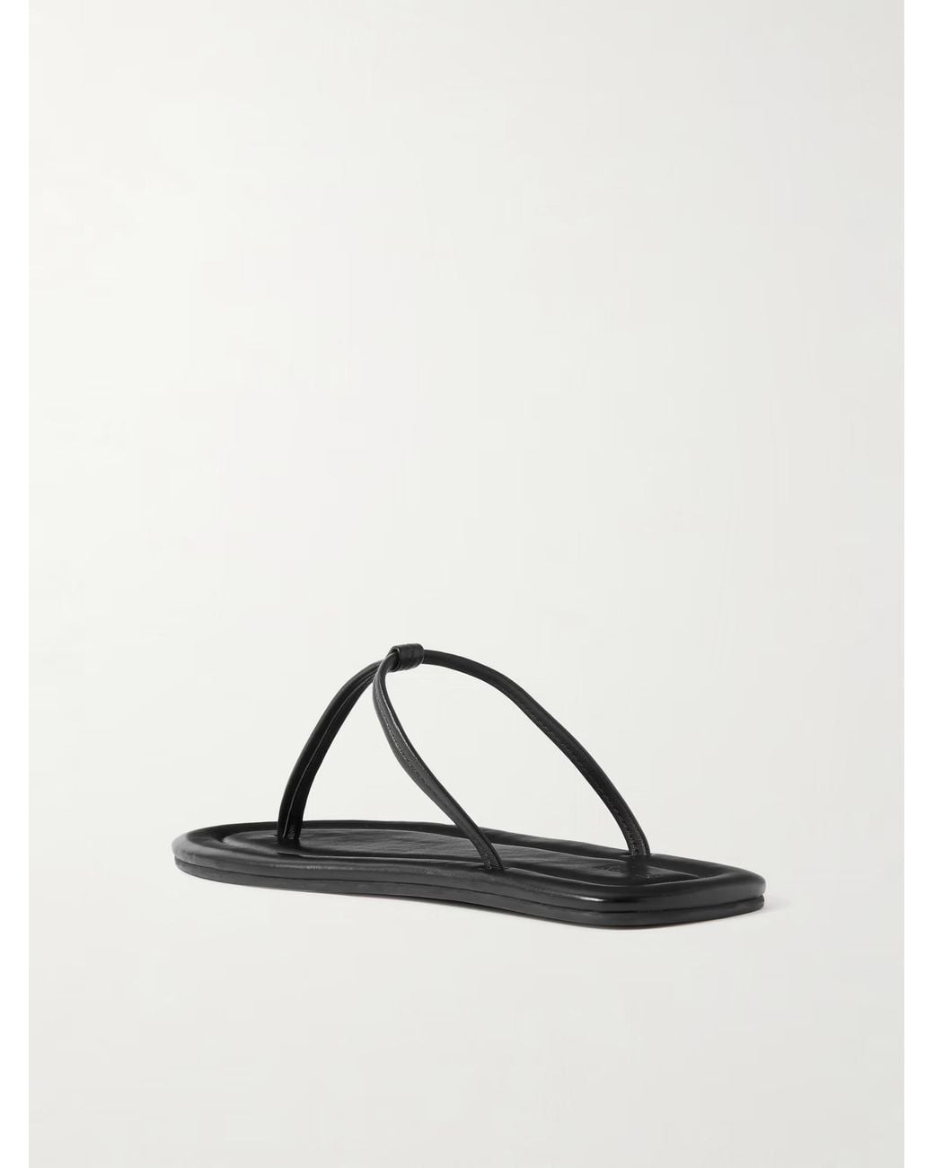 St. Agni Brown T-Shirt Leather Slippers