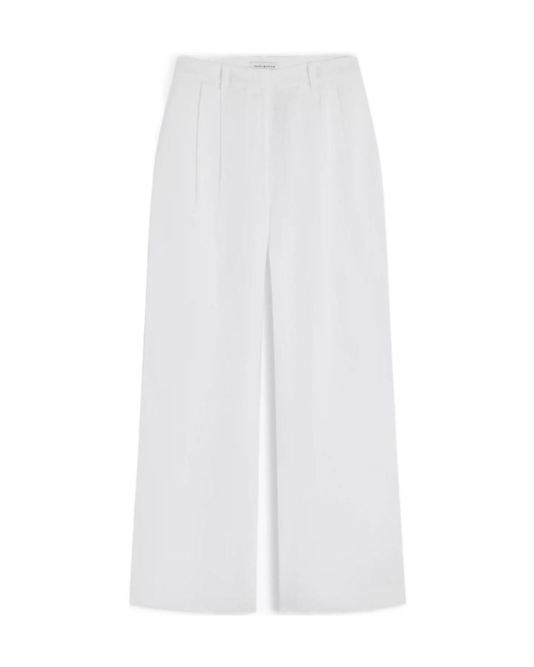 Tommy Hilfiger White Tailored Wide-Leg Trousers