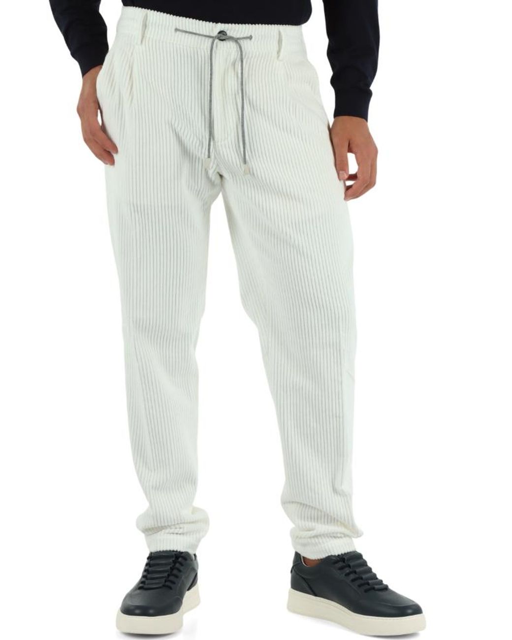 Eleventy Multicolor Straight-Leg Drawstring Jogger Pants for men