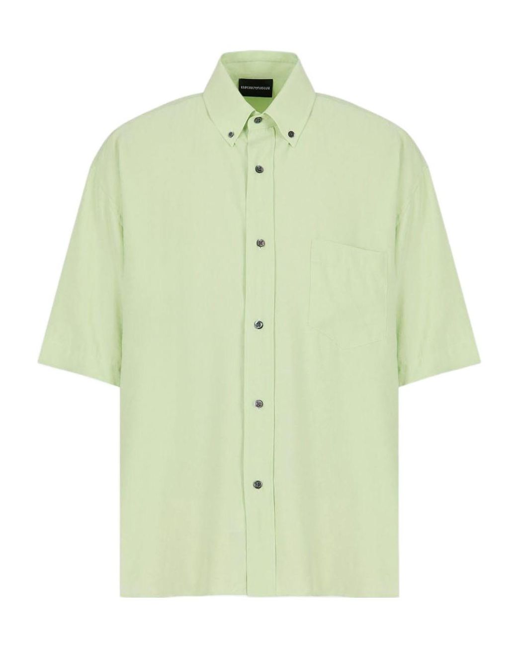 Emporio Armani Green Shortsleeve Shirt for men