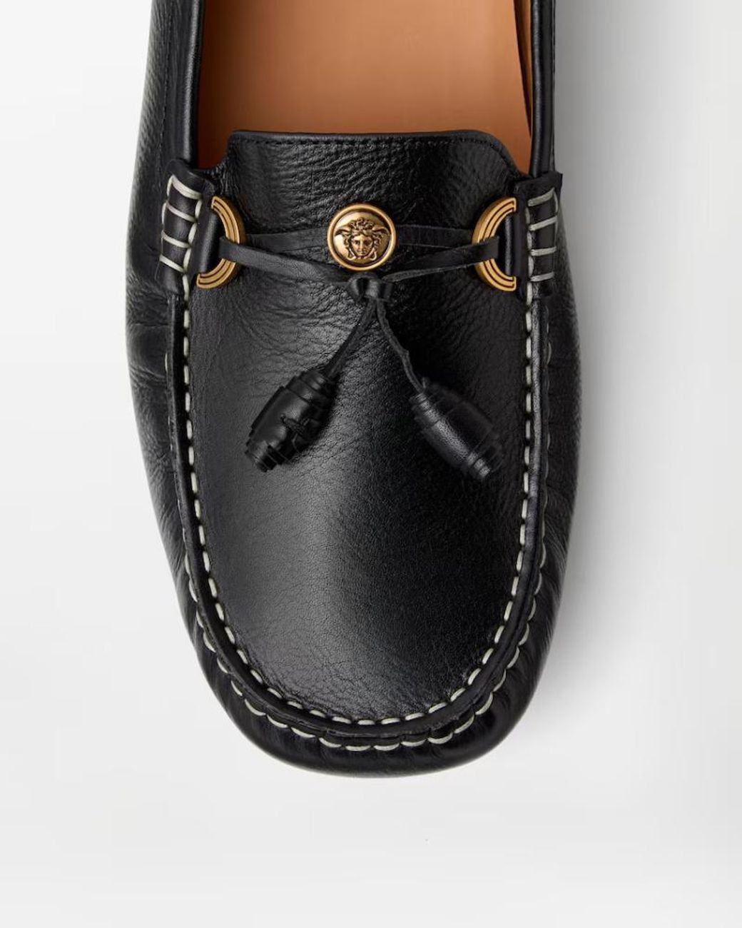 Versace Black Robin Driving Shoes for men