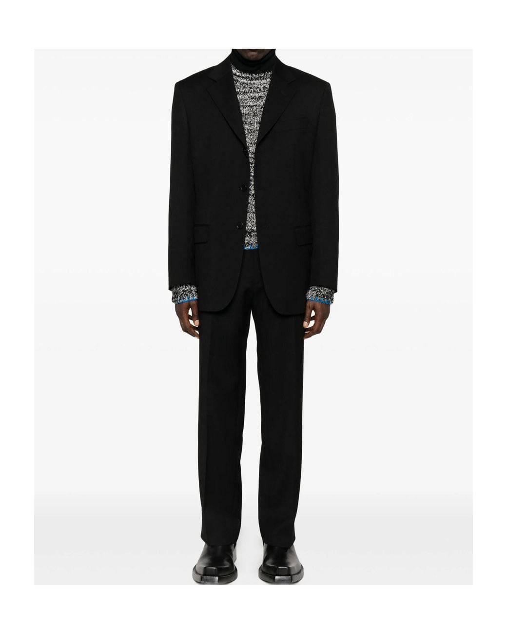 sunflower Blue Straight-Leg Tailored Trousers for men