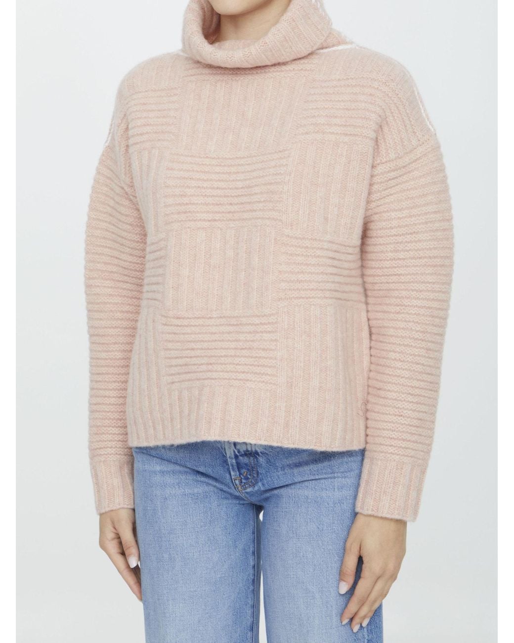 Bottega Veneta Blue Turtleneck Knitted Jumper