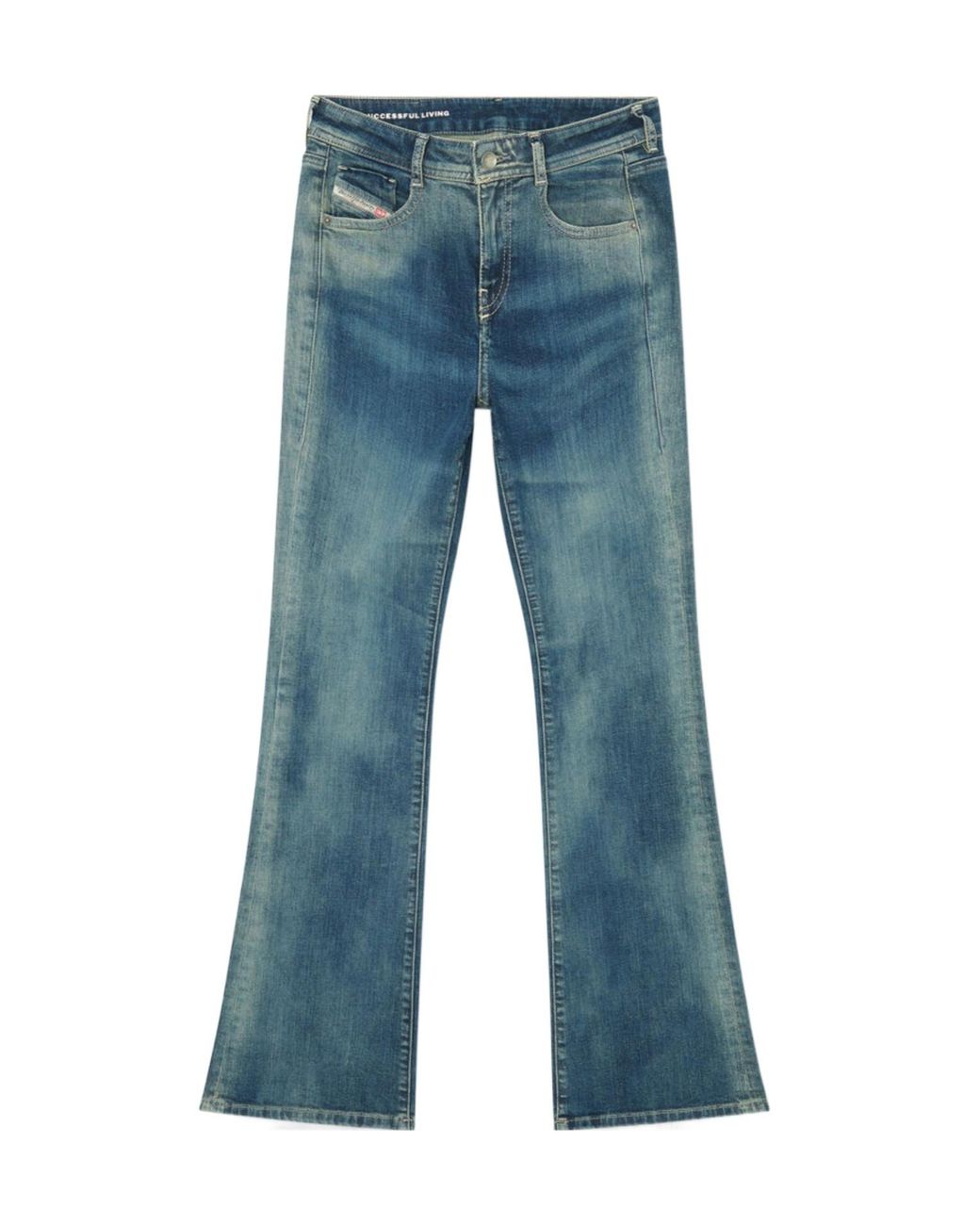 DIESEL Blue Bootcut Jeans Low Waist 1969 D-Ebbey