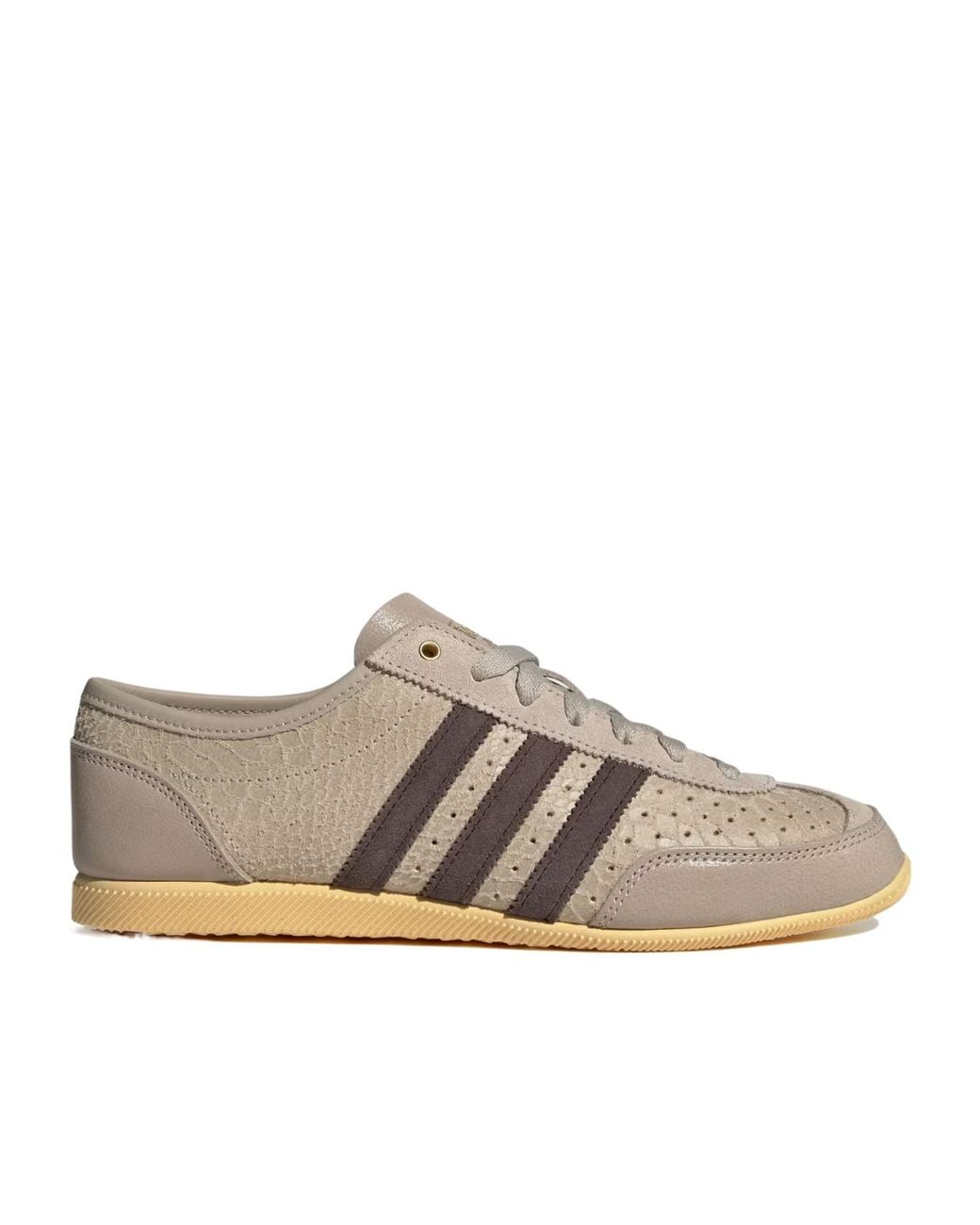 Adidas Originals Brown Japan Decon 3-Stripes Lace-Up Sneakers for men