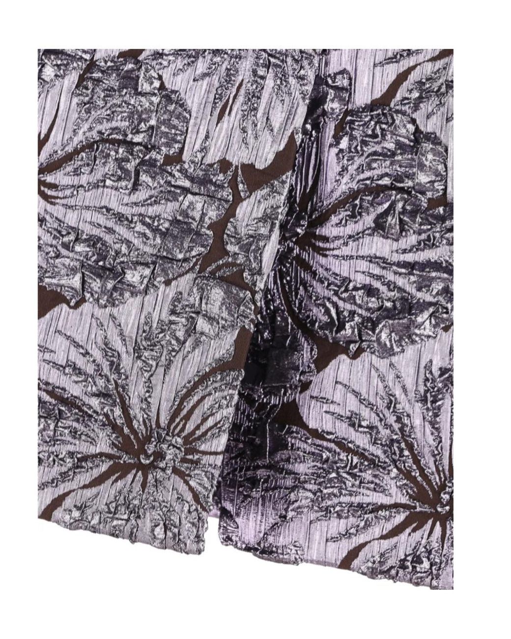 Gucci Gray Floral Motif Skirt