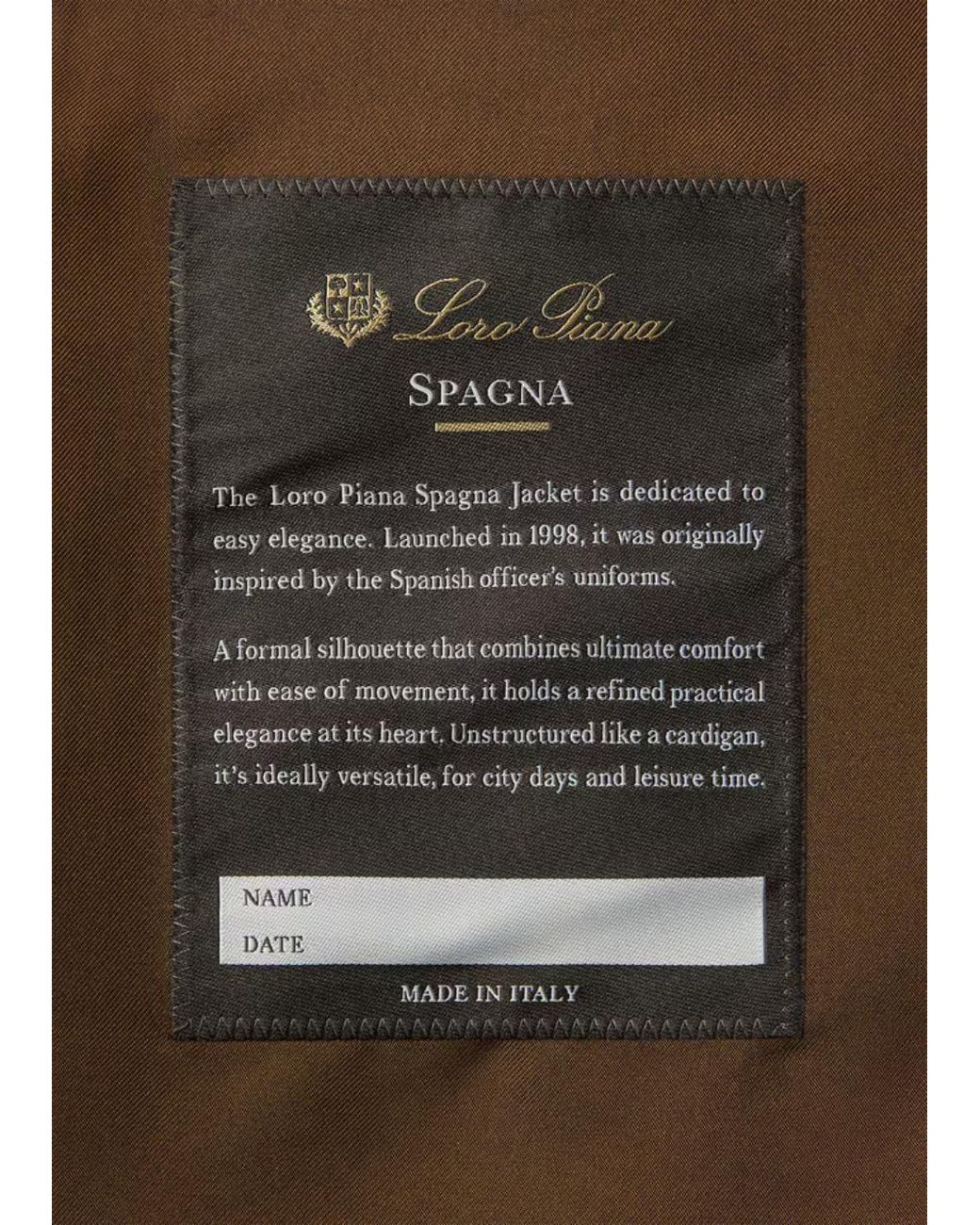 Loro Piana Brown Spagna Mini Jacket