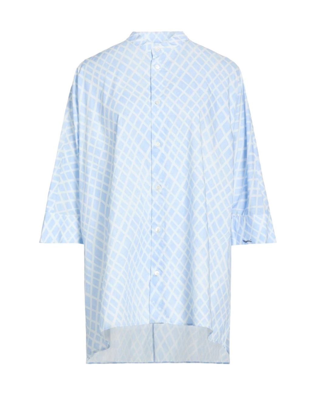 Marni Blue Loose-Fitting Shirt