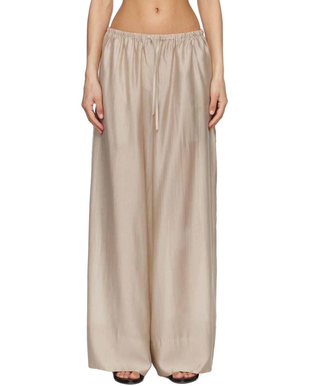 Entire studios Natural Vento Wide-Leg Pants