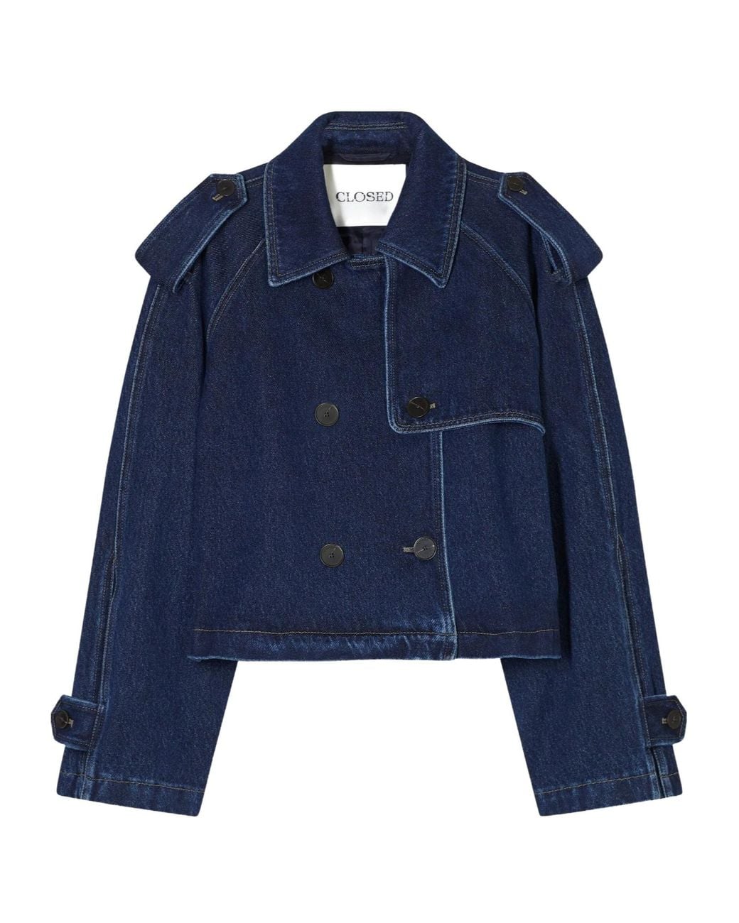 Closed Blue Denim Cropped Jacket