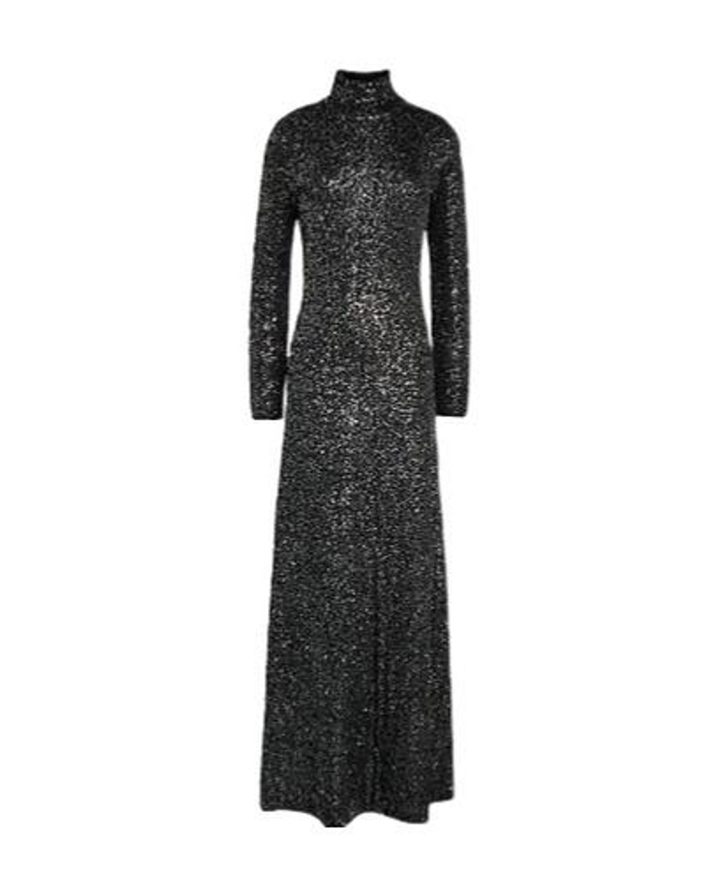 Rag & Bone Black Sequined Knitted Dress