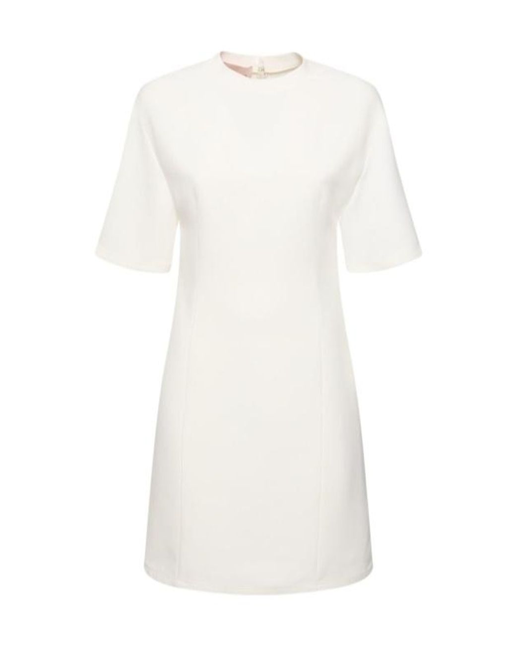 Valentino White Short-Sleeved Mini Dress