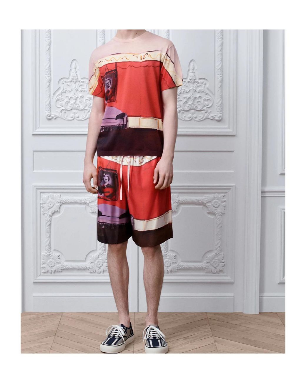 Dior Red Iviera T-Shirt, Regular Fit for men
