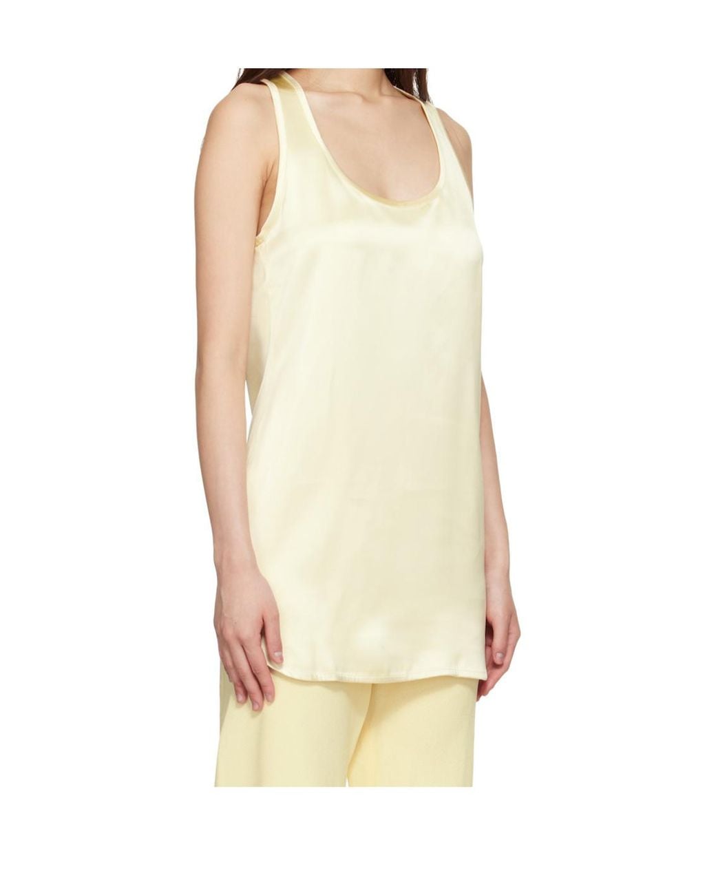 Wardrobe NYC Natural Scoop-Neck Tank Top