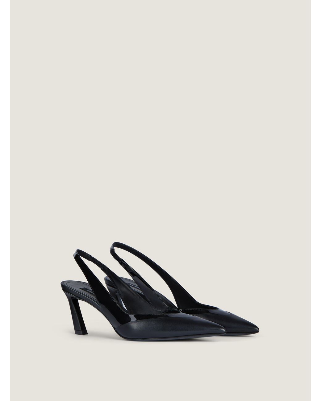 Givenchy Black Spiky Slingback Pumps