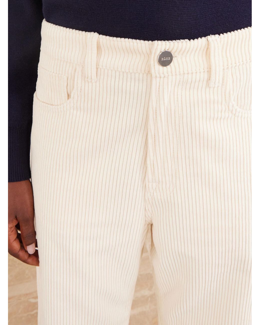Rohe Natural Corduroy Wide-Leg Pants