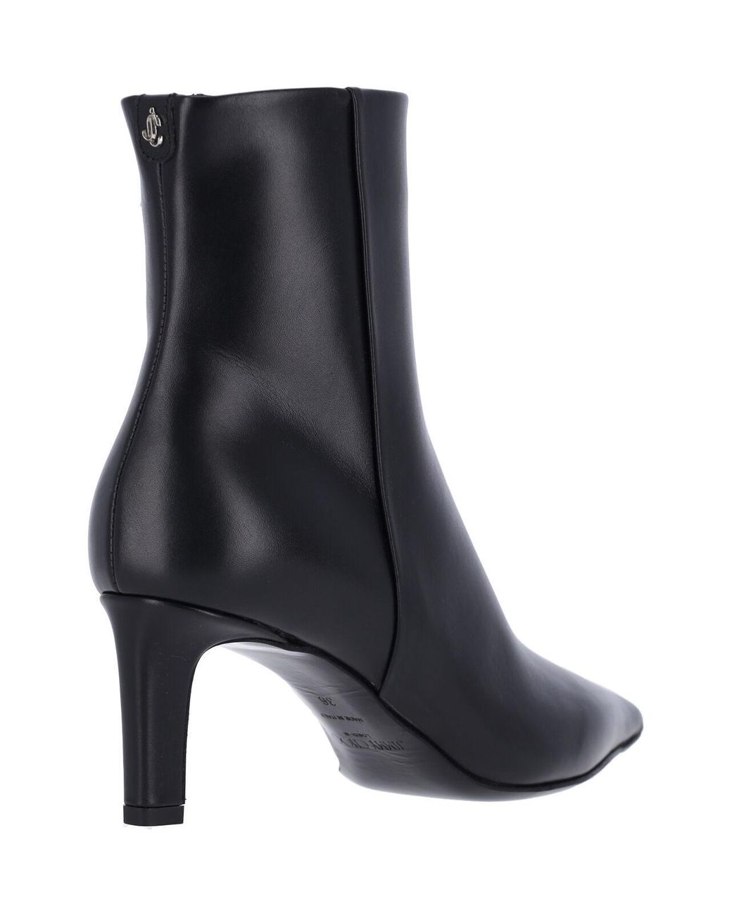 Jimmy Choo Black Frankie 65 Pointed Ankle Boots