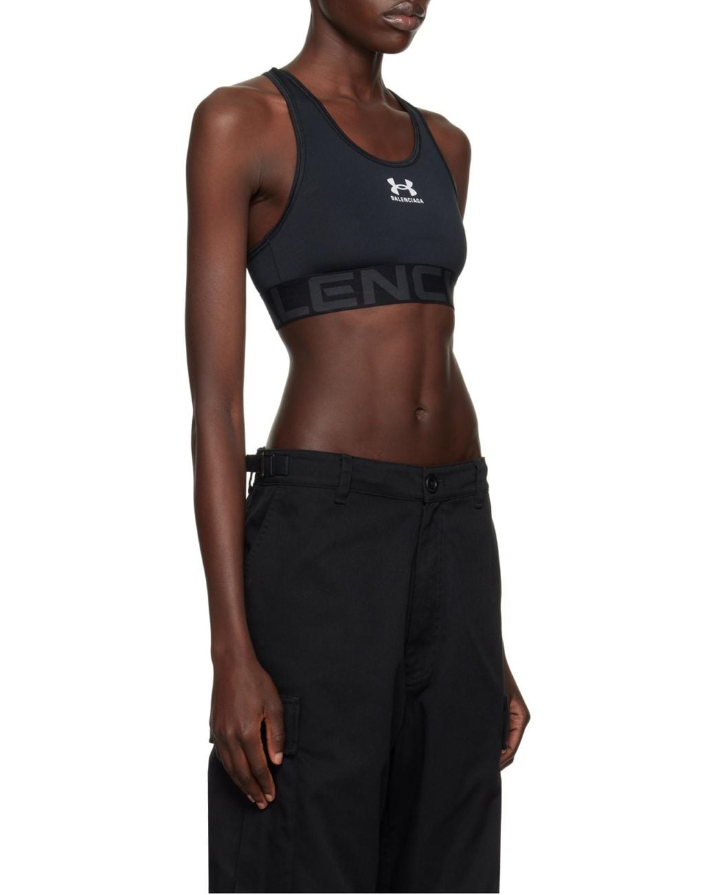 Balenciaga Black Under Armour Bra