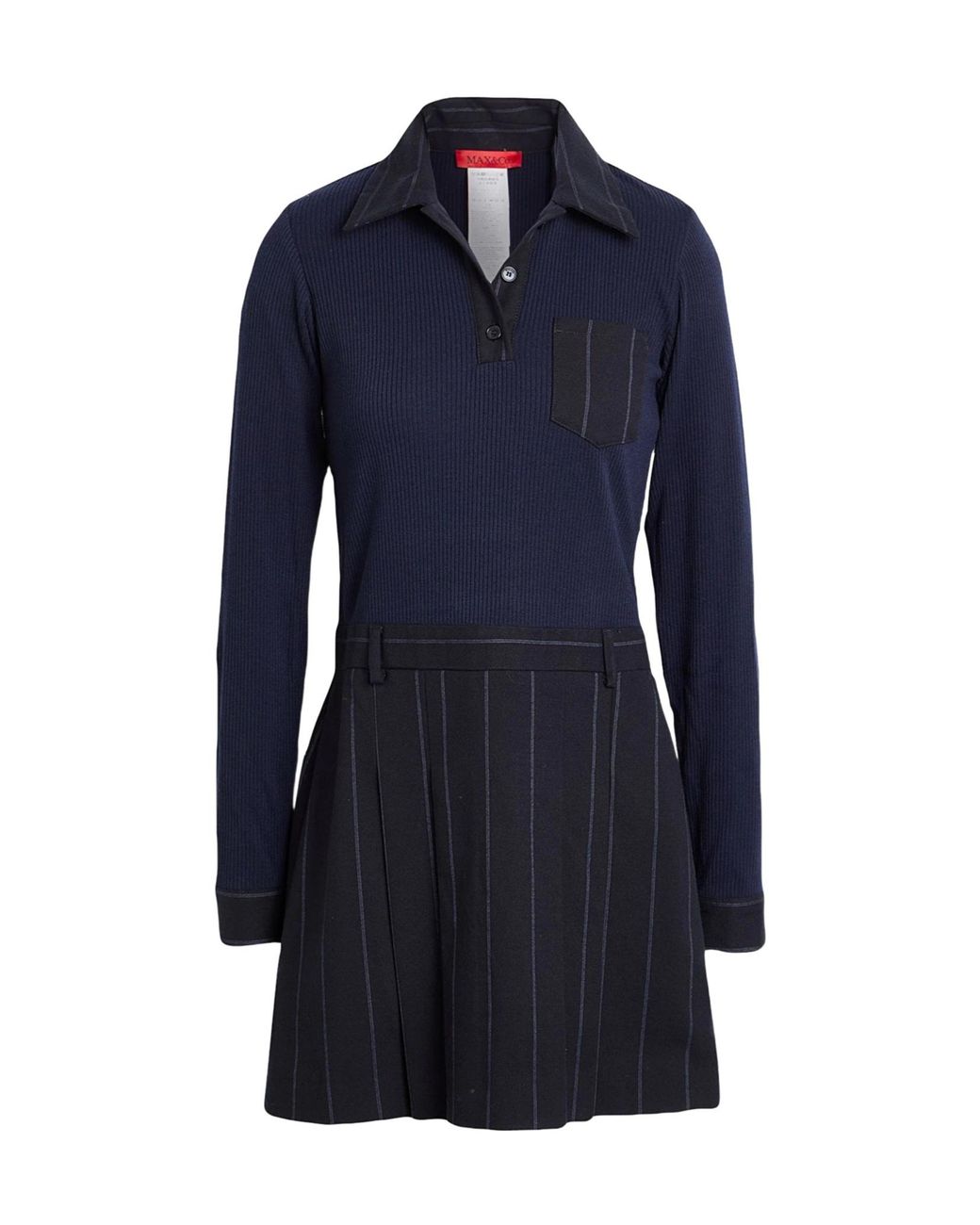 MAX&Co. Blue Pleated Dresses