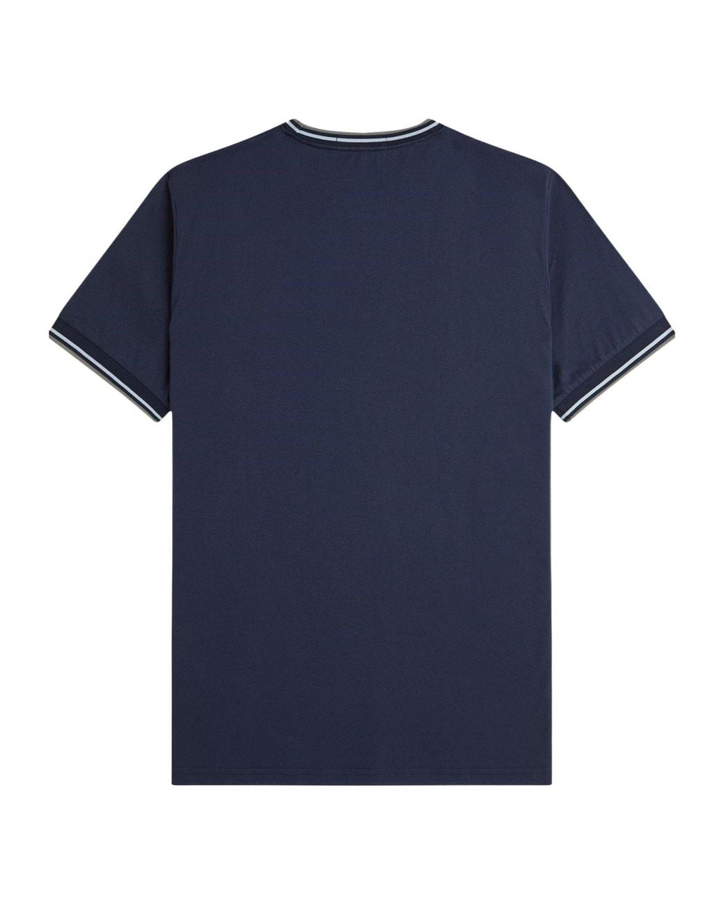 Fred Perry Blue Soft Cotton Tshirt for men