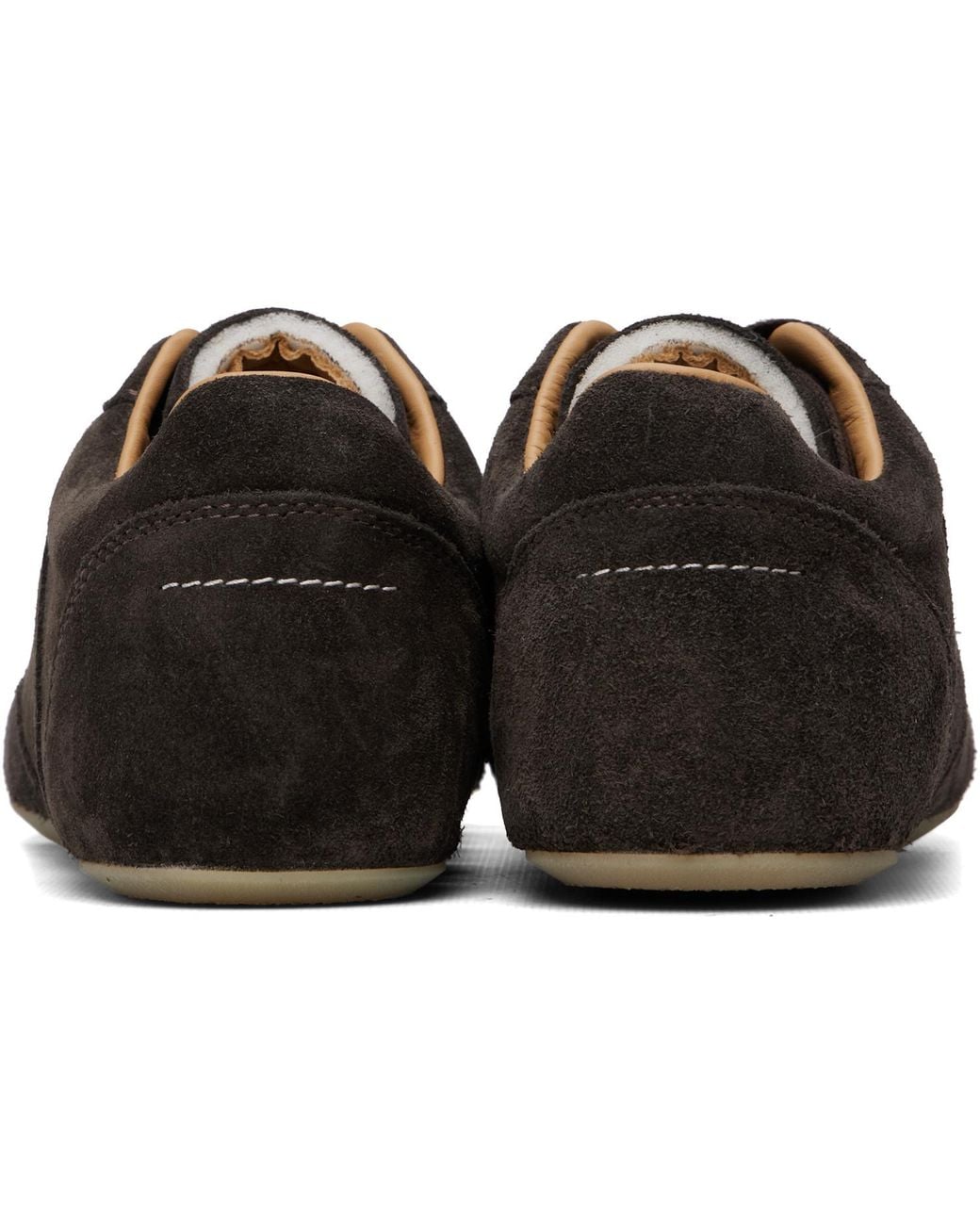 MM6 by Maison Margiela Brown Lace-Up Sneakers