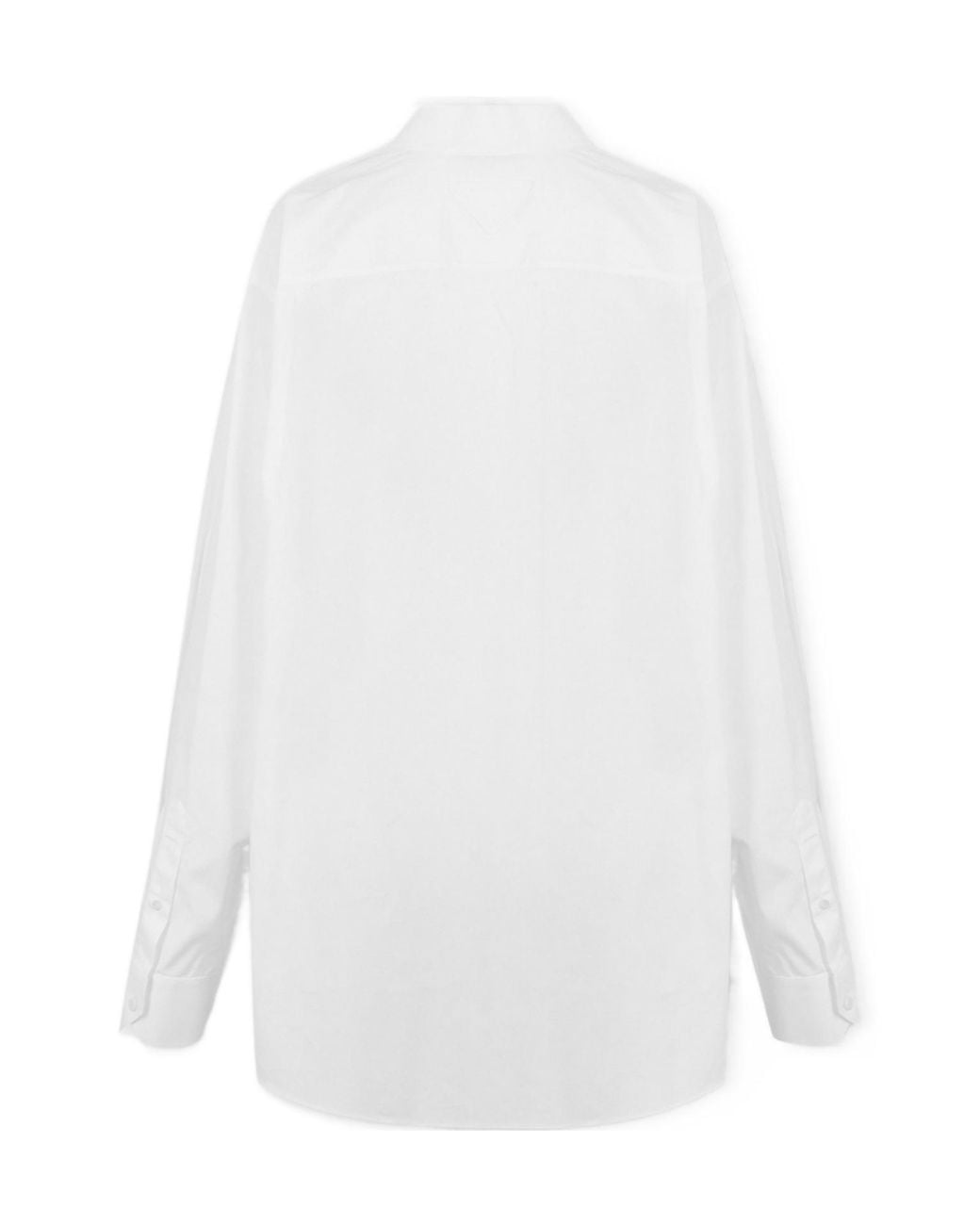 Prada White Cotton Button-Up Shirt