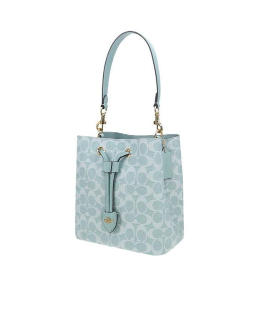 COACH Blue Top Handle Shoulder Bag