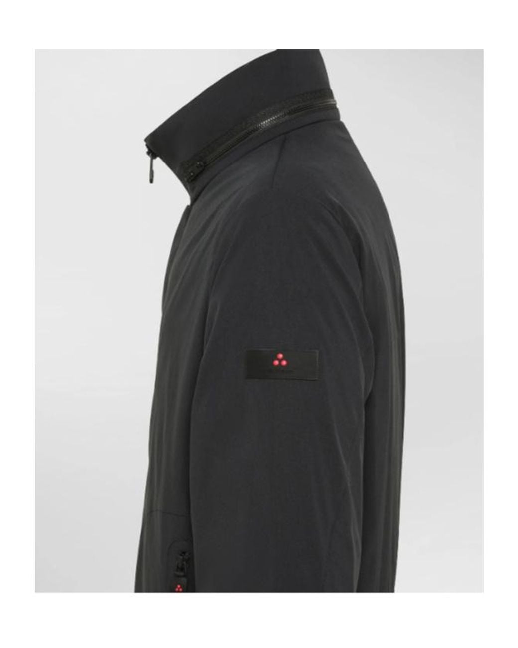 Peuterey Black Logo Patch Pull-Out Hood Jacket for men