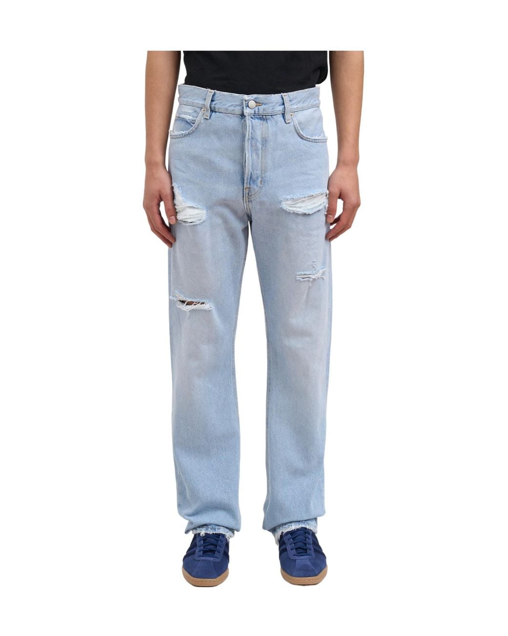 Haikure Blue Logo Jeans for men
