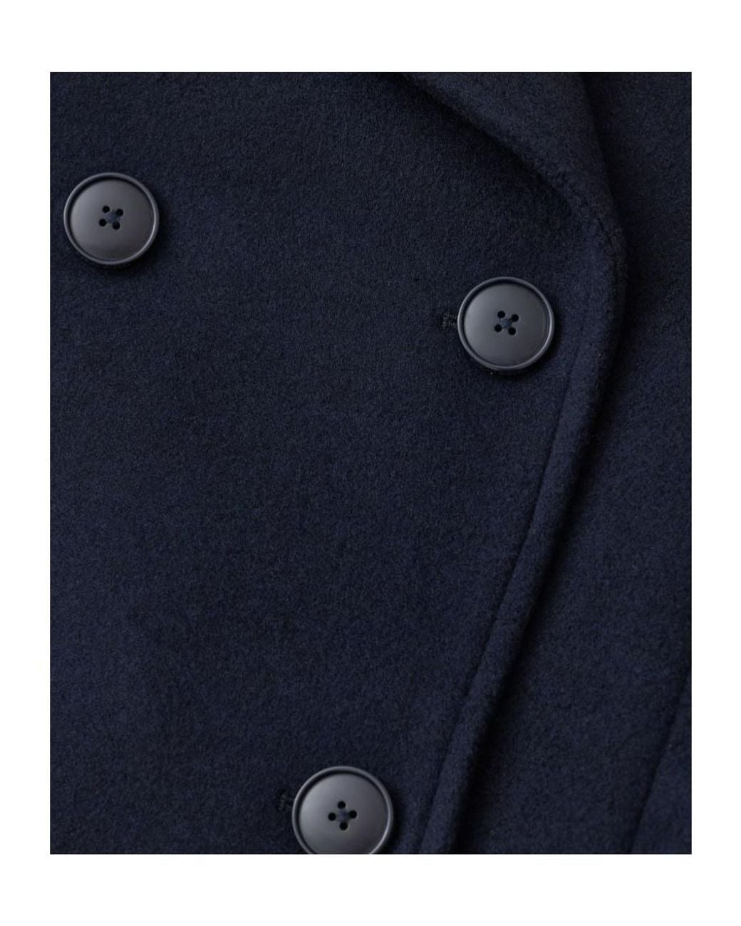 Closed Blue Double-Breasted Fitted Blazer
