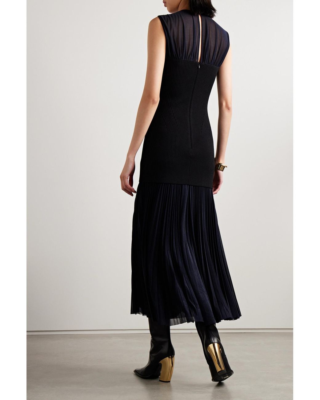 Proenza Schouler Black Spliced Dress