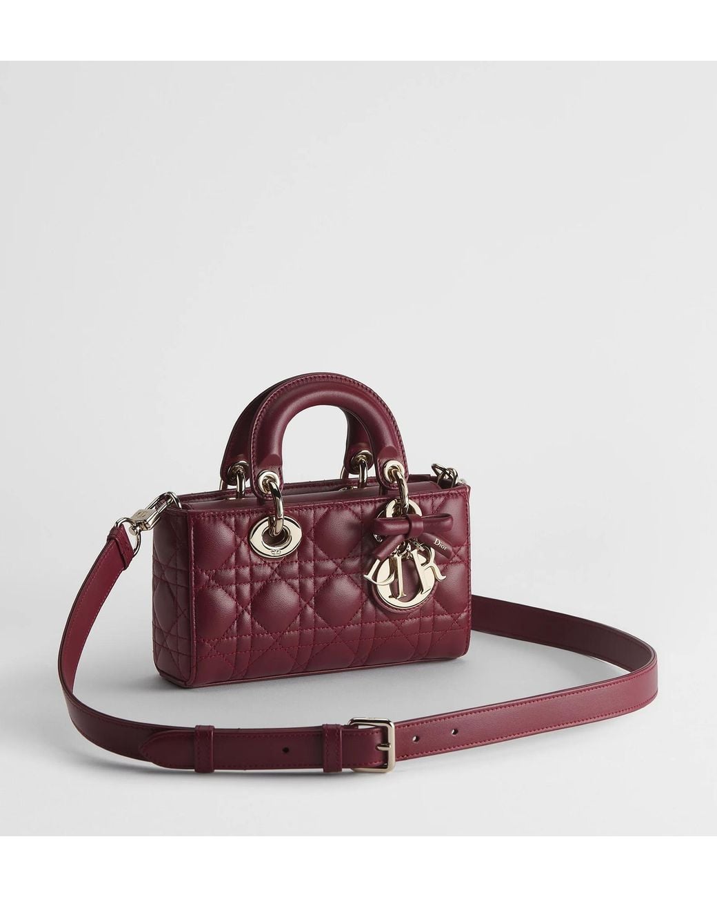 Dior Red Or Mini Lady D-Joy Bag