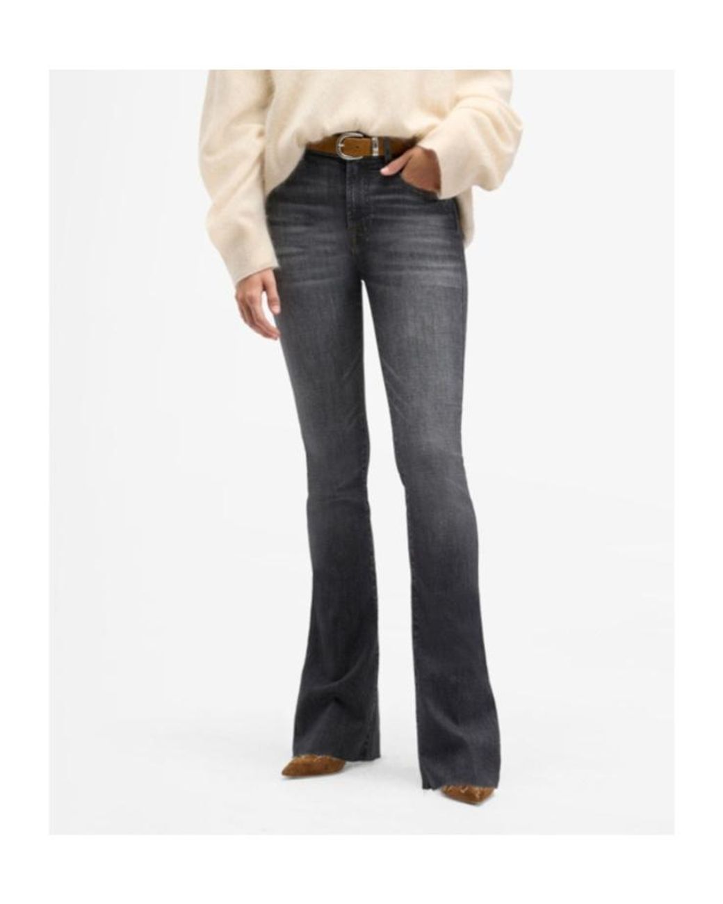 7 For All Mankind Blue Tailorless Bootcut